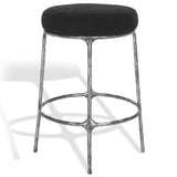 Safavieh Trumen Boucle Counterstool Black Metal / Wood / Foam / Fabric SFV9525B