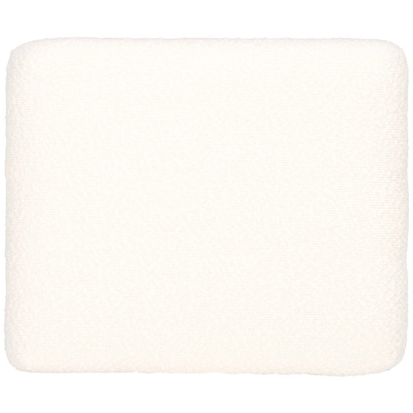 Safavieh Mandy Boucle And Metal Ottoman Ivory / Black Metal / Wood / Foam / Fabric SFV9526A