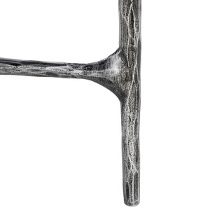 Safavieh Mandy Boucle And Metal Ottoman Black Metal / Wood / Foam / Fabric SFV9526B