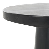 Safavieh Valentia Round Marble Accent Table Black Marble / Mdf  SFV9704D