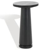 Safavieh Valentia Round Marble Accent Table Black Marble / Mdf  SFV9704D