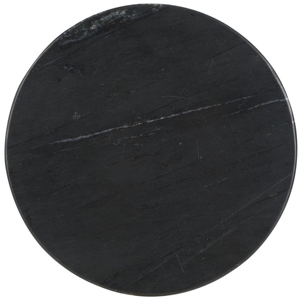 Safavieh Valentia Round Marble Accent Table Black Marble / Mdf  SFV9704D