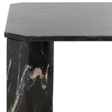 Safavieh Daysi Square Marble Coffee Table Black Marble / Metal / Wood SFV9710A-2BX