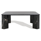 Safavieh Daysi Square Marble Coffee Table Black Marble / Metal / Wood SFV9710A-2BX