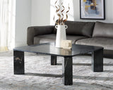 Safavieh Daysi Square Marble Coffee Table Black Marble / Metal / Wood SFV9710A-2BX