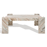 Safavieh Catayana Marble Coffee Table White / Brown SFV9711A-2BX