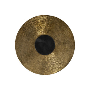 Bernhardt Bernhardt Alto Sculptural Accent Table With Pierced Cast-Aluminum Base & Antique Brass Top, 22" H 347117