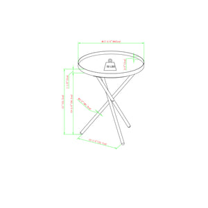 Trebent Glam 18" 3-Leg Side Table – Luxe Faux Marble Top with Gold Base, Perfect for Small Spaces