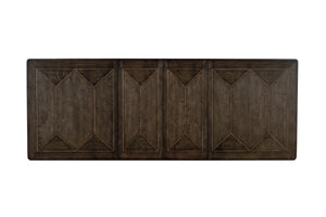 A.R.T. Furniture Woodwright Oak Park Dining Table – Elegant Transitional Design With Adjustable Leaves & Brass Accents Brown, Brown Parawood Solids And Quarter Sawn White Oak Veneer 253238-2315