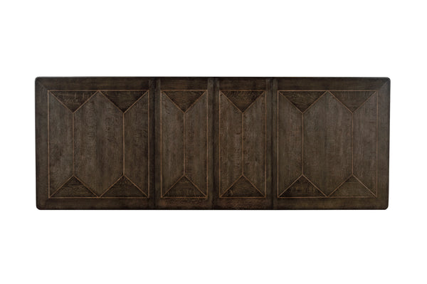 A.R.T. Furniture Woodwright Oak Park Dining Table – Elegant Transitional Design With Adjustable Leaves & Brass Accents Brown, Brown Parawood Solids And Quarter Sawn White Oak Veneer 253238-2315