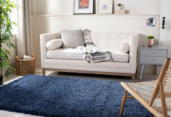 Safavieh California Shag SG151 Power Loomed  Rug Navy SG151-7070-2