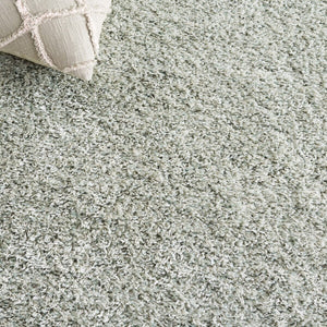 Safavieh New York Shag 165 Power Loomed  Rug Sage / Sage SG165-4747-5