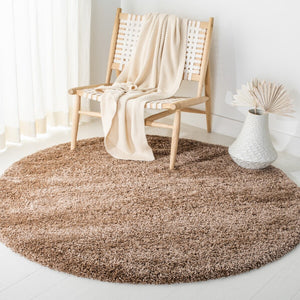 Safavieh Milan Shag Power Loomed Shag & Flokati Rug Dark Beig SG180-1414-8SQ