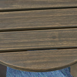 Christopher Knight Home® - Noble House - Gertrude Outdoor 16" Acacia Wood Side Table, Gray Finish