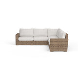 Havana Sectional in Canvas Flax w/ Self Welt SW1701-SEC-FLX-STKIT Sunset West