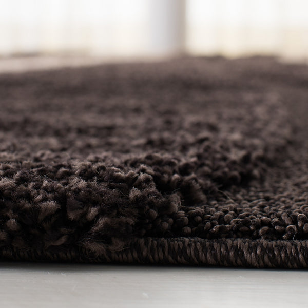 Safavieh Willow Shag SG451 Power Loomed Shag Rug Dark Brown / Beige SG451-2813-25