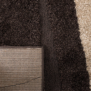 Safavieh Willow Shag SG451 Power Loomed Shag Rug Dark Brown / Beige SG451-2813-25