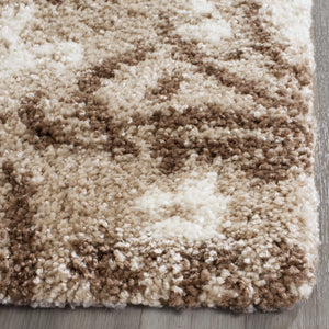 Safavieh Florida Shag Power Loomed Shag Rug Beige / Cream SG457-1311-27