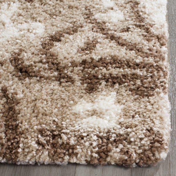 Safavieh Florida Shag Power Loomed Shag Rug Beige / Cream SG457-1311-27