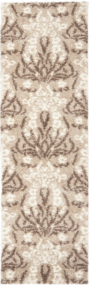 Safavieh Florida Shag Power Loomed Shag Rug Beige / Cream SG457-1311-27