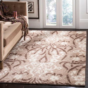 Safavieh Florida Shag Power Loomed Shag Rug Beige / Cream SG457-1311-27