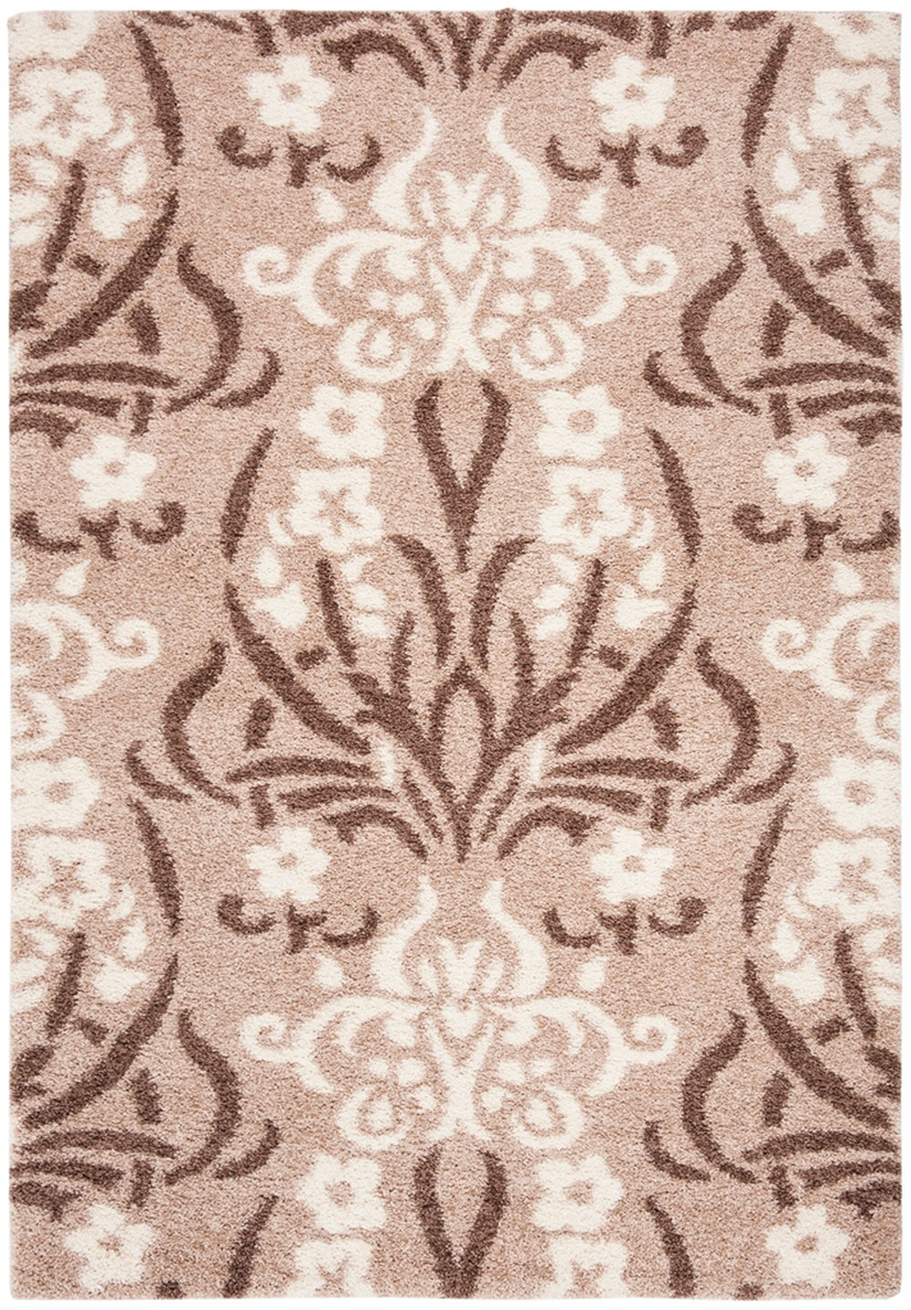 Safavieh Florida Shag Power Loomed Shag Rug Beige / Cream SG457-1311-27
