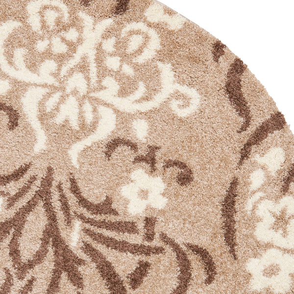 Safavieh Florida Shag Power Loomed Shag Rug Beige / Cream SG457-1311-27