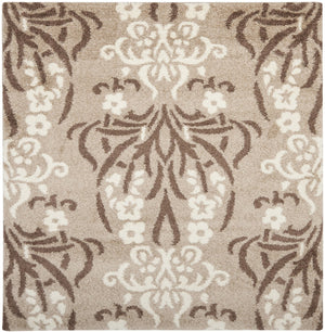 Safavieh Florida Shag Power Loomed Shag Rug Beige / Cream SG457-1311-27