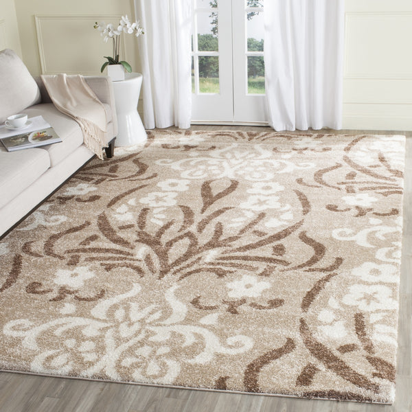 Safavieh Florida Shag Power Loomed Shag Rug Beige / Cream SG457-1311-27