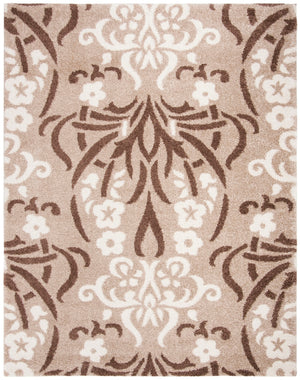 Safavieh Florida Shag Power Loomed Shag Rug Beige / Cream SG457-1311-27
