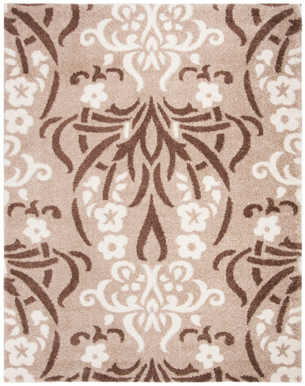 Safavieh Florida Shag Power Loomed Shag Rug Beige / Cream SG457-1311-27