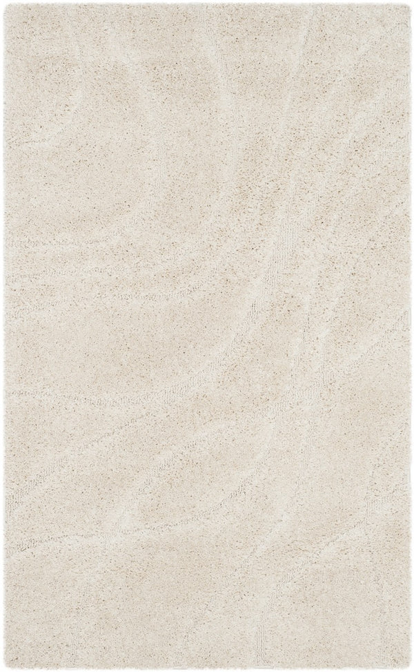 Safavieh Florida Shag 471 Power Loomed Shag Rug Creme / Creme SG471-1111-221