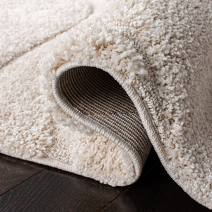Safavieh Florida Shag 471 Power Loomed Shag Rug Creme / Creme SG471-1111-221
