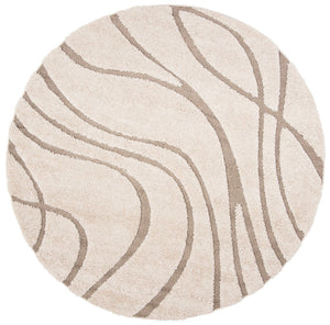 Safavieh Florida Shag 471 Power Loomed Shag Rug Cream / Beige SG471-1113-12SQ