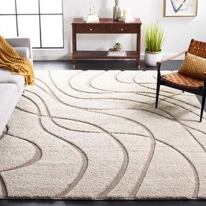 Safavieh Florida Shag 471 Power Loomed Shag Rug Cream / Beige SG471-1113-12SQ