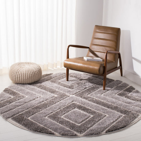 Safavieh Memphis Shag POWER LOOM / WOVEN  Rug Taupe / Grey SG834T-4