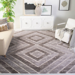 Safavieh Memphis Shag POWER LOOM / WOVEN  Rug Taupe / Grey SG834T-4