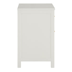 Homelegance By Top-Line Tyce 2-Drawer Nightstand White MDF