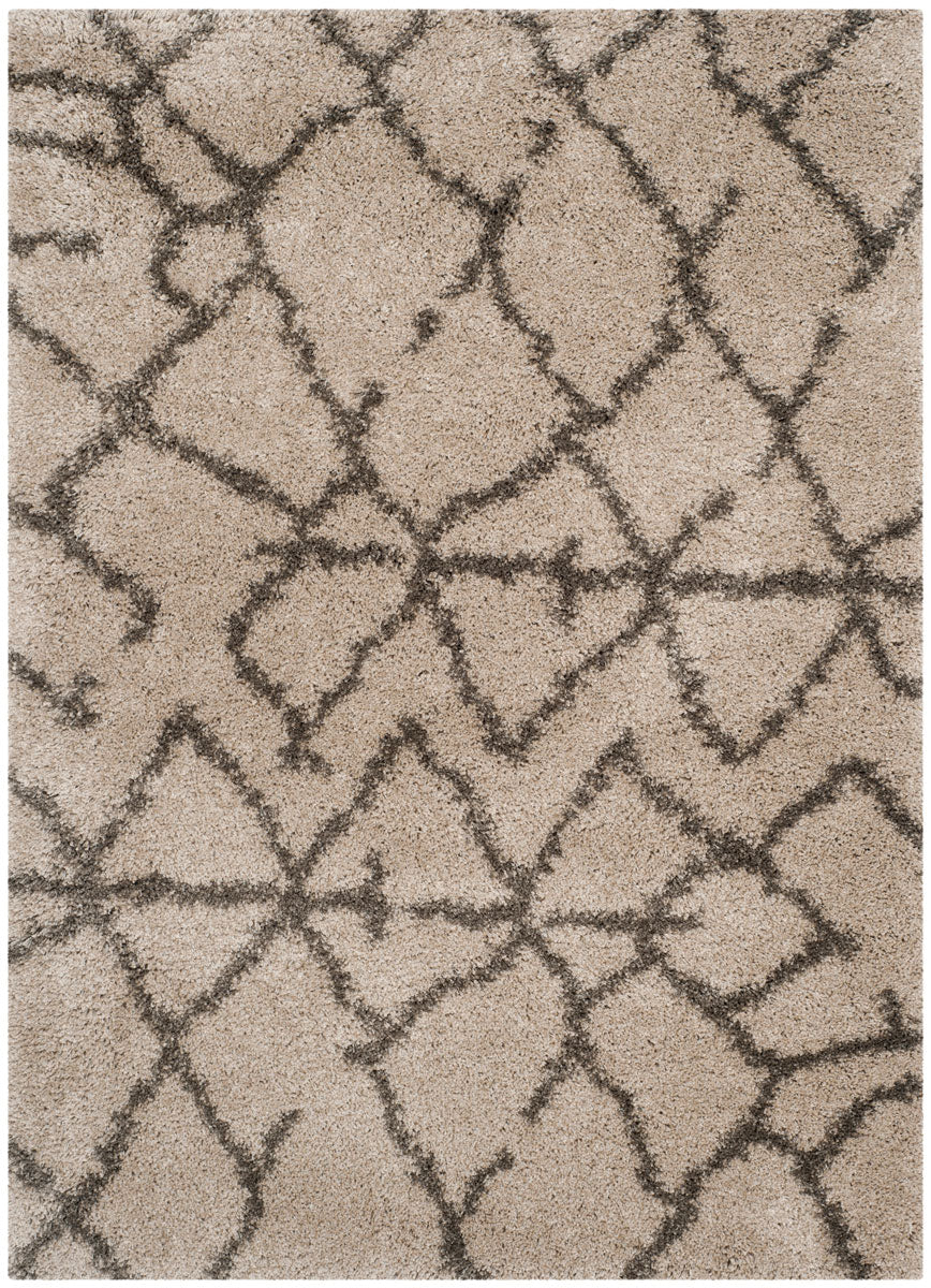 Safavieh Belize Shag 482 Power loomed Shag & Flokati Rug Taupe / Grey SGB482D-29