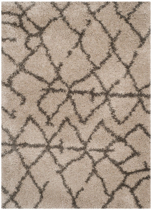 Safavieh Belize Shag 482 Power loomed Shag & Flokati Rug Taupe / Grey SGB482D-29