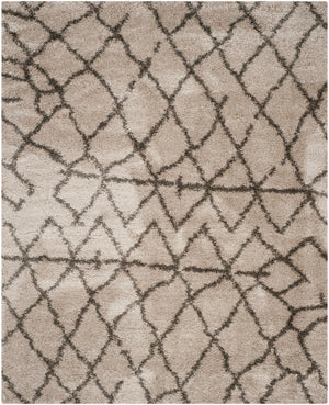 Safavieh Belize Shag 482 Power loomed Shag & Flokati Rug Taupe / Grey SGB482D-29