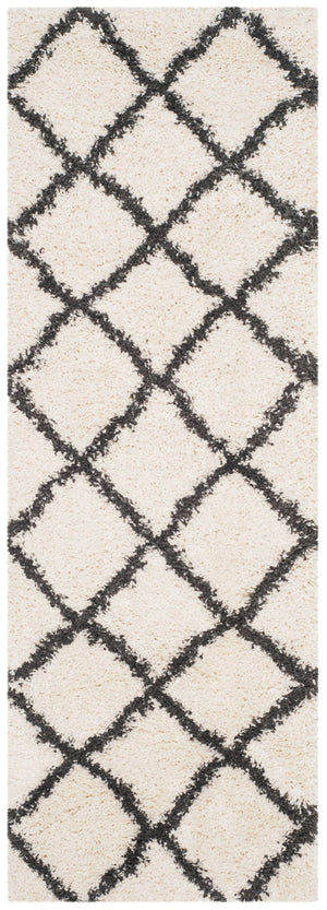 Safavieh Belize Shag 489 Power loomed Shag & Flokati Rug Ivory / Charcoal SGB489B-3