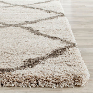 Safavieh Belize Shag 489 Power loomed Shag & Flokati Rug Taupe / Grey SGB489D-29