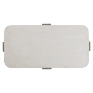 Bernhardt Bernhardt Modern-Organic Gooding Cocktail Table With Sand Grey Faux Concrete Top And Flint Wood Base 484023