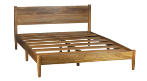 Porter Designs Porter Sunset Solid Mango Wood Queen Bed - Mid-century Elegance With Durable Design & Easy Assembly Brown Wood 04-108-14-8623