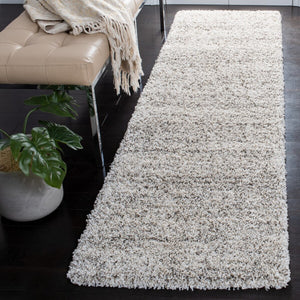 Safavieh Hudson Shag 295 Power Loomed Polypropylene Shag Rug Ivory / Grey SGH295B-6