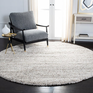 Safavieh Hudson Shag 295 Power Loomed Polypropylene Shag Rug Ivory / Grey SGH295B-6