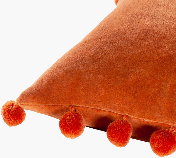 Surya Serengeti 18" Cotton Accent Pillow - Modern Minimalist Design For Stylish Home Décor And Comfort Rust Cotton,Cotton Sgi012-1818