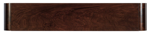 Hooker Furniture Melange Kingston Slim Console Table In Dark Swirl Mahogany Veneer — Narrow Entryway Accent, 62" 628-80153-89