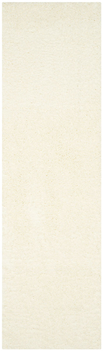 Safavieh Laguna Shag 303 Power Loomed Shag & Flokati Rug Ivory 5'-3" x 5'-3" Square